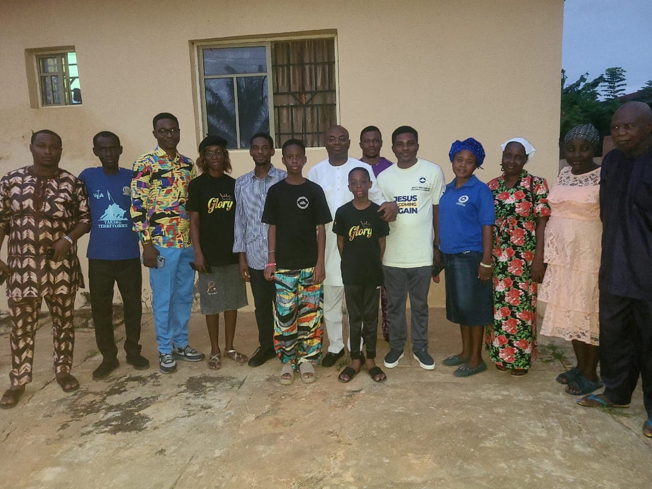 A community gathering at the care facility